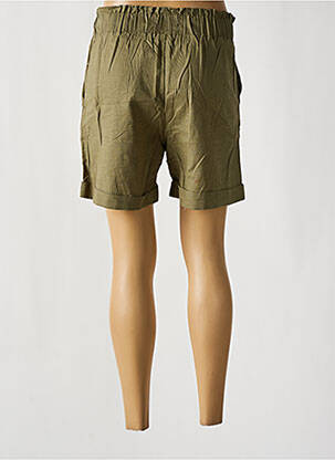 Short taille élastique taille haute vert DEELUXE femme