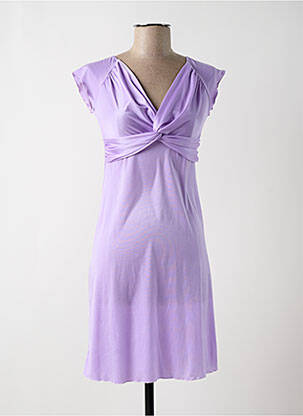 Nuisette/combinette effet matière satinée violet GENIUS femme