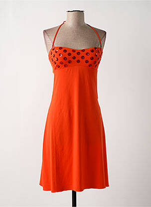 Robe de plage coupe fluide orange GENIUS femme