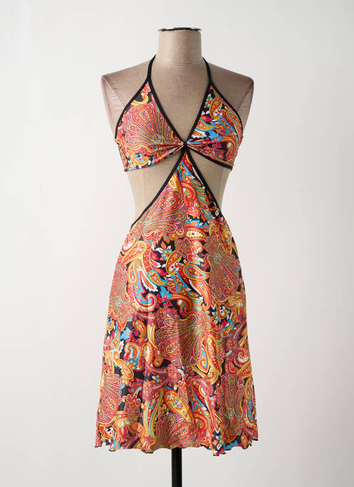 Robe de plage orange GENIUS pour femme
