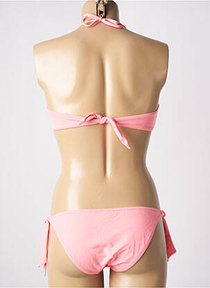 Maillot de bain 2 pièces haut bandeau haut bandeau rose GENIUS femme