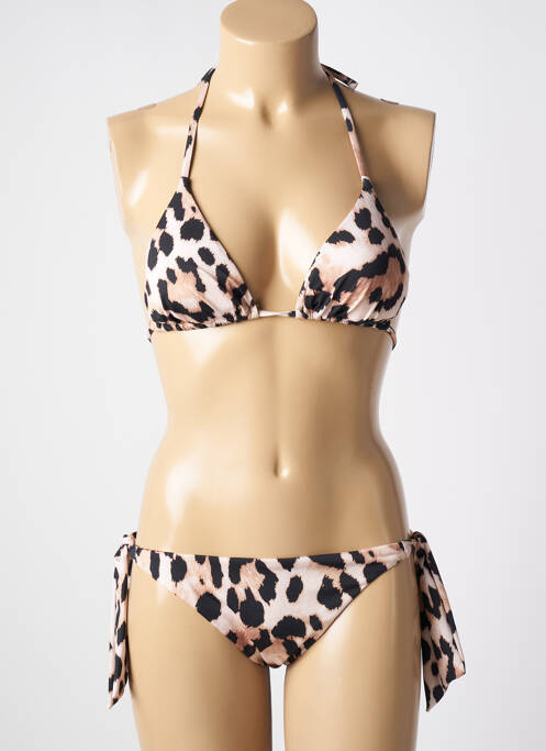 Maillot de bain 2 pièces beige GENIUS pour femme