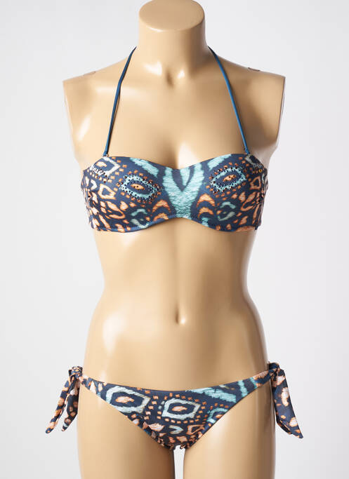 Maillot de bain 2 pièces gris GENIUS pour femme