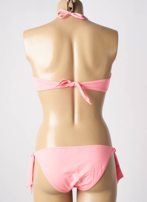 Maillot de bain 2 pièces haut bandeau haut bandeau rose GENIUS femme