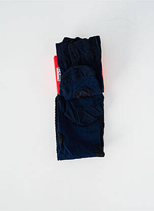 Collants imprimé fantaisie bleu BERTHE AUX GRANDS PIEDS femme