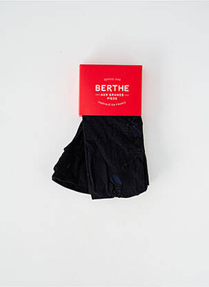 Collants bas/collant noir BERTHE AUX GRANDS PIEDS femme