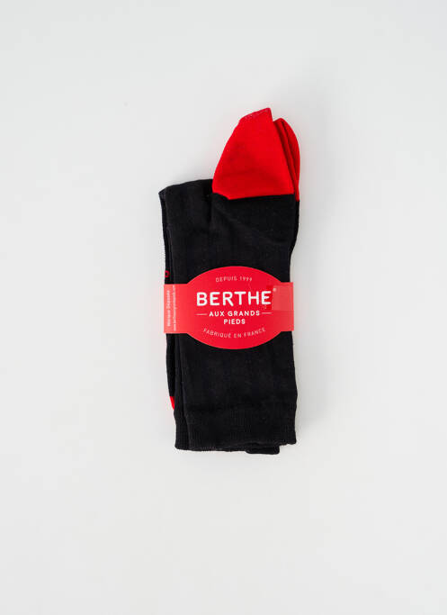Chaussettes noir BERTHE AUX GRANDS PIEDS pour femme