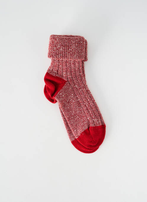 Chaussettes rouge BERTHE AUX GRANDS PIEDS pour femme