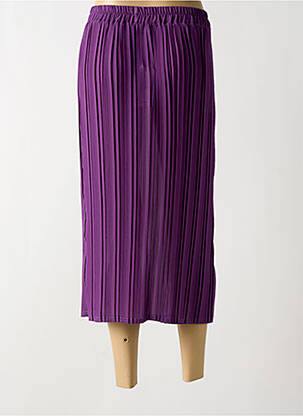 Jupe longue taille haute violet HALOGENE femme