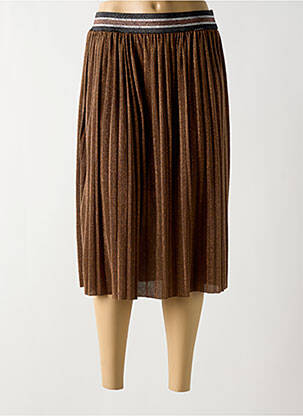 Jupe mi-longue taille haute marron XT STUDIO femme