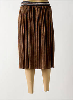 Jupe mi-longue taille haute marron XT STUDIO femme