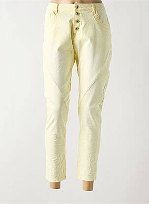 Pantalon 7/8 jaune ONADO pour femme