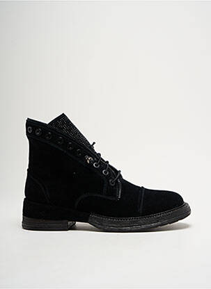 Bottines/boots nubuck talon plat jusqu'à 3cm noir ALMA EN PENA femme