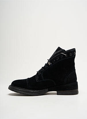 Bottines/boots nubuck talon plat jusqu'à 3cm noir ALMA EN PENA femme