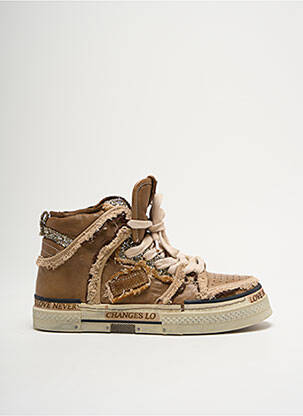 Baskets marron REBECCO WHITE pour femme
