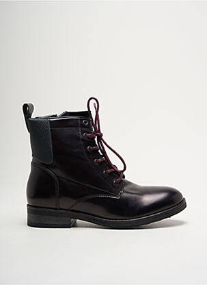 Bottines/boots matière lisse talon plat jusqu'à 3cm violet PALLADIUM femme