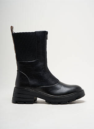 Bottines/boots matière lisse talon de 4 à 6cm noir PEPE JEANS femme