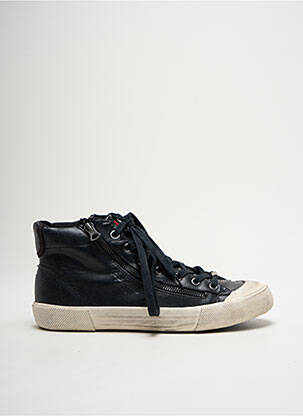 Baskets fermeture zip et lacets bout rond noir PEPE JEANS homme
