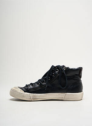 Baskets fermeture zip et lacets bout rond noir PEPE JEANS homme