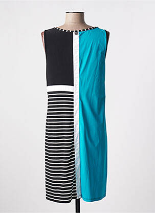 Robe mi-longue sans manche sans manche noir MC PLANET femme