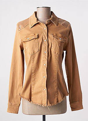 Veste casual poches beige MELLY & CO femme