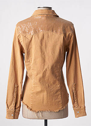 Veste casual poches beige MELLY & CO femme