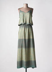 Robe longue vert LAUREN VIDAL pour femme seconde vue
