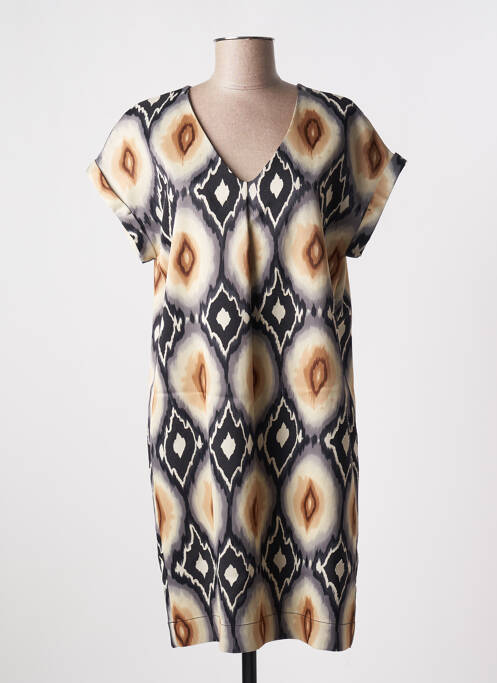 Robe courte gris LAUREN VIDAL pour femme