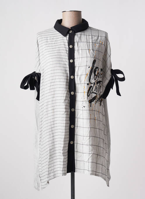 Tunique manches courtes gris ALAIN MURATI pour femme