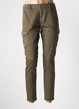 Pantalon cargo slim taille normale vert KAPORAL femme