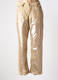 Jeans coupe droite stretch taille normale beige PLEASE femme