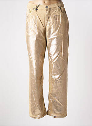 Jeans coupe droite stretch taille normale beige PLEASE femme