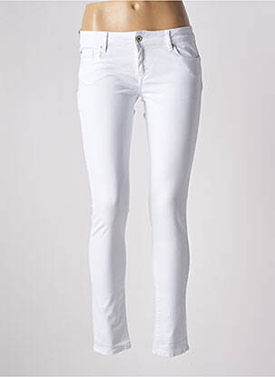Pantalon slim taille basse taille basse blanc KAPORAL femme