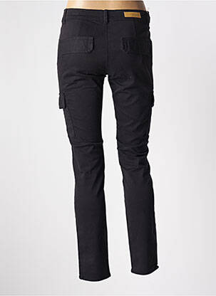 Pantalon 7/8 stretch taille normale noir HAPPY femme