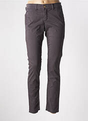Pantalon chino gris HAPPY pour femme seconde vue