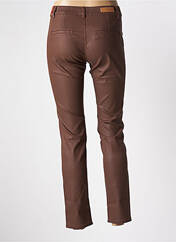 Pantalon chino marron HAPPY pour femme seconde vue