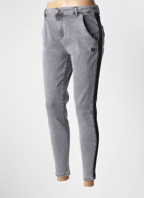 Jeans skinny gris HBT pour femme