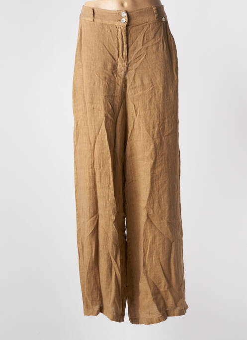 Pantalon large beige BSB pour femme