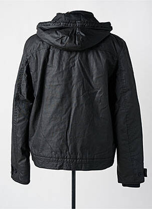 Parka finition intérieure doublure satiné a capuche noir TIBET homme