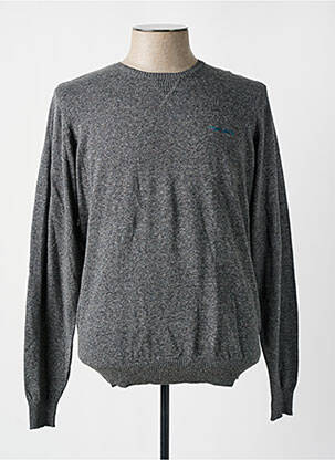 Pull stretch manches longues gris TEDDY SMITH homme