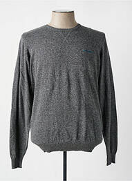 Pull stretch manches longues gris TEDDY SMITH homme