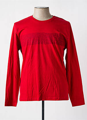 T-shirt coupe cintrée manches longues rouge TBS homme