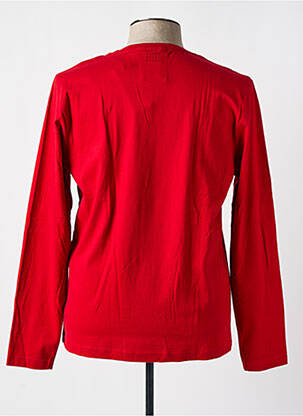 T-shirt coupe cintrée manches longues rouge TBS homme