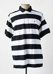 Polo noir SERGE BLANCO pour homme seconde vue