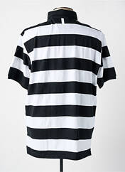 Polo noir SERGE BLANCO pour homme seconde vue