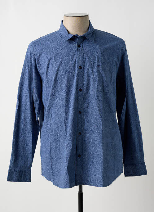 Chemise manches longues bleu TIBET pour homme