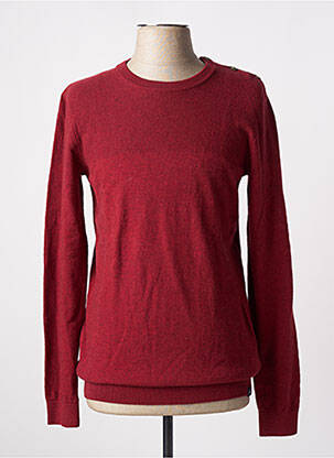 Pull stretch manches longues rouge TIBET homme