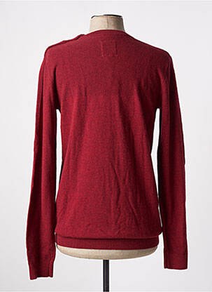 Pull stretch manches longues rouge TIBET homme