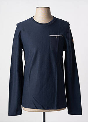 T-shirt coupe cintrée manches longues bleu TBS homme