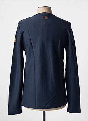T-shirt coupe cintrée manches longues bleu TBS homme
